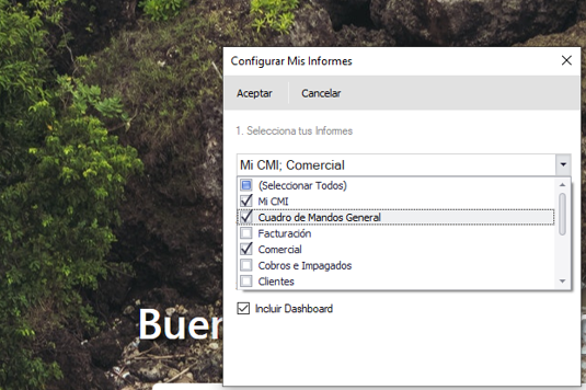 Configurar Mis Informes es una de las 10 grandes novedades de la nueva versión